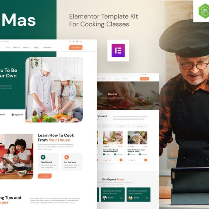 BelMas – Online Cooking Class _ Workshop Elementor Template Kit